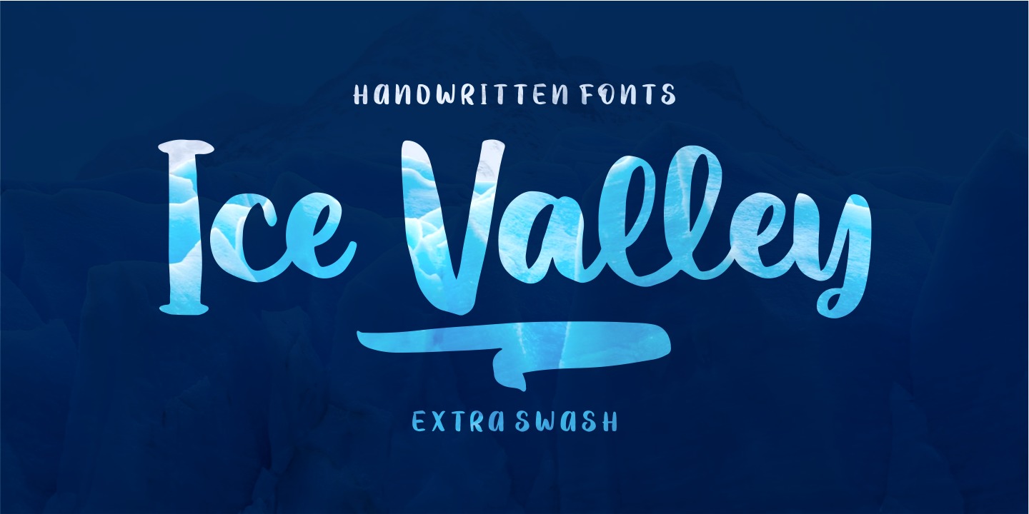 Example font Ice Valley #1
